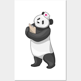 Panda Nurse Heart Posters and Art